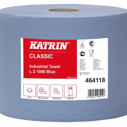 Katrin Classic Industrihandduk, 2 st - L2 1000 blå - professionell och industriell handdukspapper 2-