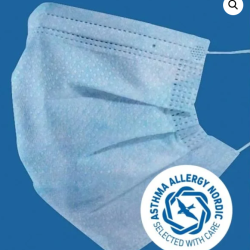 Bl Medicinske Mundbind Type IIR - 50 stk - beskytter mod vske og partikler - CE mrket