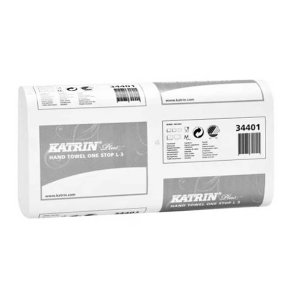 Hndkldeark opfyldning/refill 344010 - Katrin 3 L Hand Towel One stop Plus, 