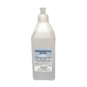 Hnddesinfektion Gel 85% 600 ml - med pumpe - bakteriedrbende let anvendeligt