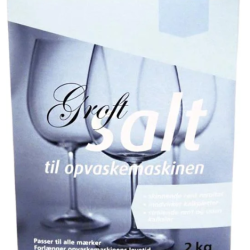 Groft filtersalt 2 kg - Filtersalt til bldgring af vand i opvaskemaskiner - bedre sbeudnyttelse