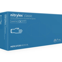 MERCATOR Nitrylex Bl/Sort examinations- og beskyttelseshandsker - engangshandsker - 100 stk.