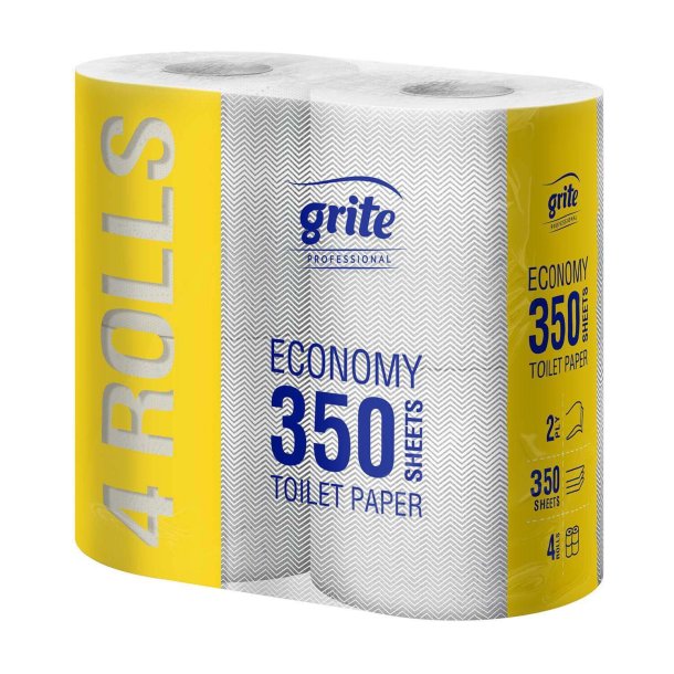 Toiletpapir 2-lags  56 ruller - hvid natur   Ecolabel mrket - storkb