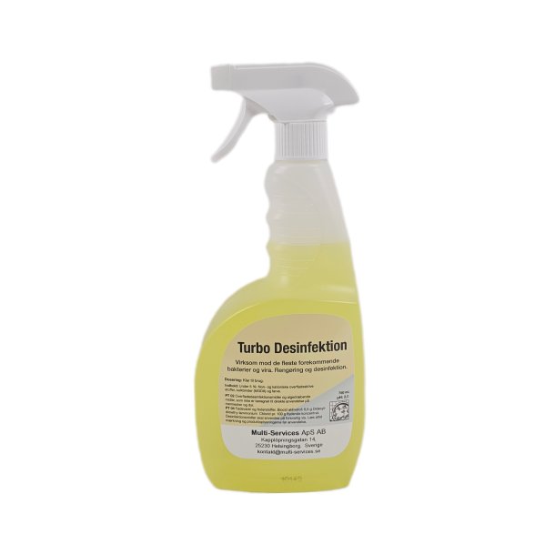 Turbo Desinfektion 750 ml - klar til brug p overflade desinfektion / bakteriedrbende