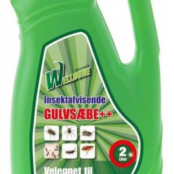 Gulvsbe Welldone - insektafvisende uden pesticider  2 L - kan anvendes p alle gulvtyper